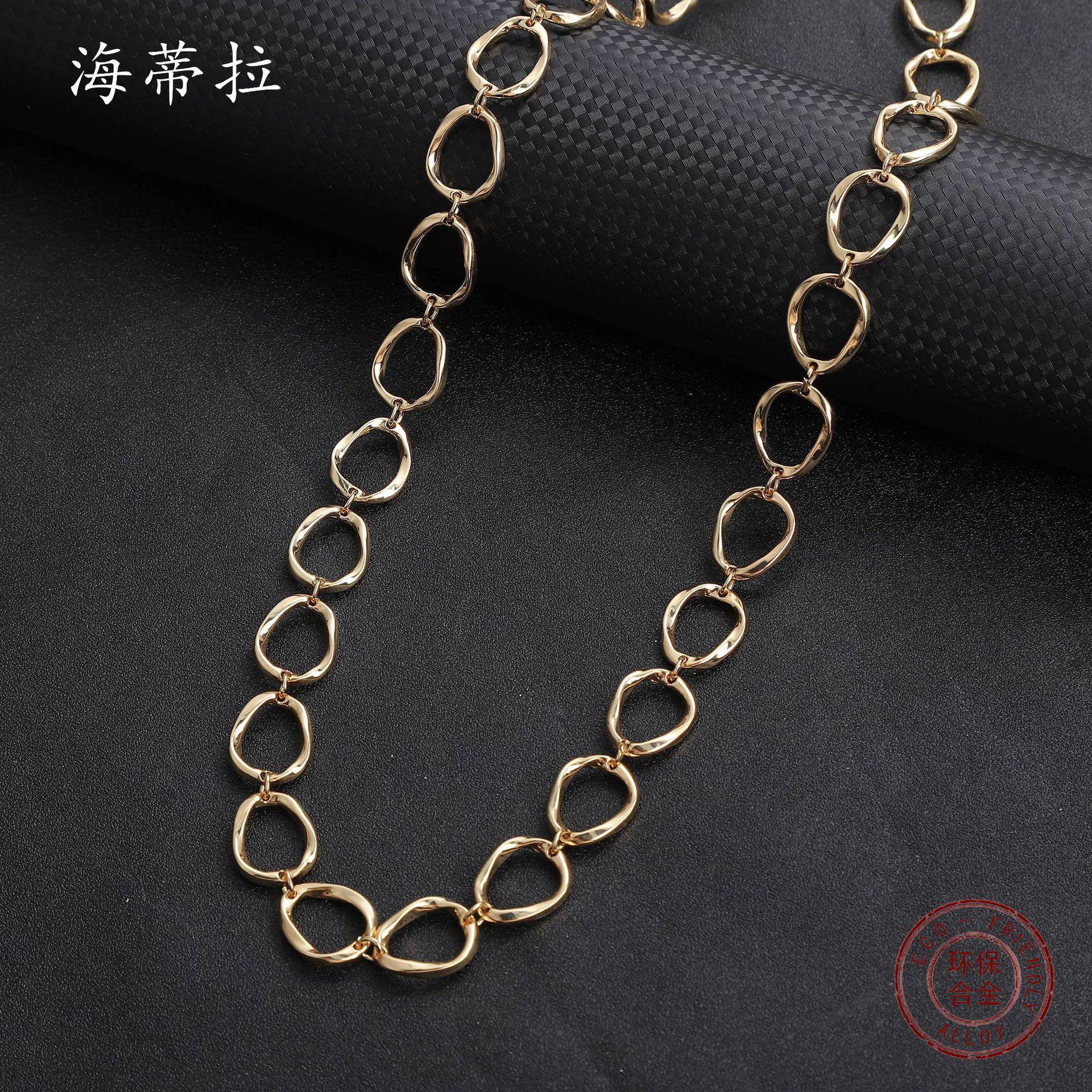 New irregular ring long necklace, personalized fashion women s winter simple ring sweater chain
New irregular ring long necklace, personalized fashion women s winter simple ring sweater chain