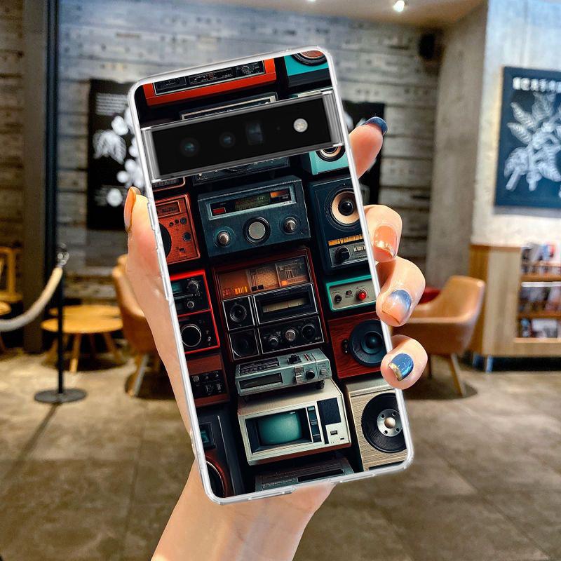 Phone Case Cover for Google Pixel 9 8 7 6 5 4 4XL 7A 6A 5A 4A 3A Pro XL Transparent Soft TPU Shell Retro Radio Graphic Pattern For Pixel 9 Pro XL
Phone Case Cover for Google Pixel 9 8 7 6 5 4 4XL 7A 6A 5A 4A 3A Pro XL Transparent Soft TPU Shell Retro Radio Graphic Pattern For Pixel 9 Pro XL
