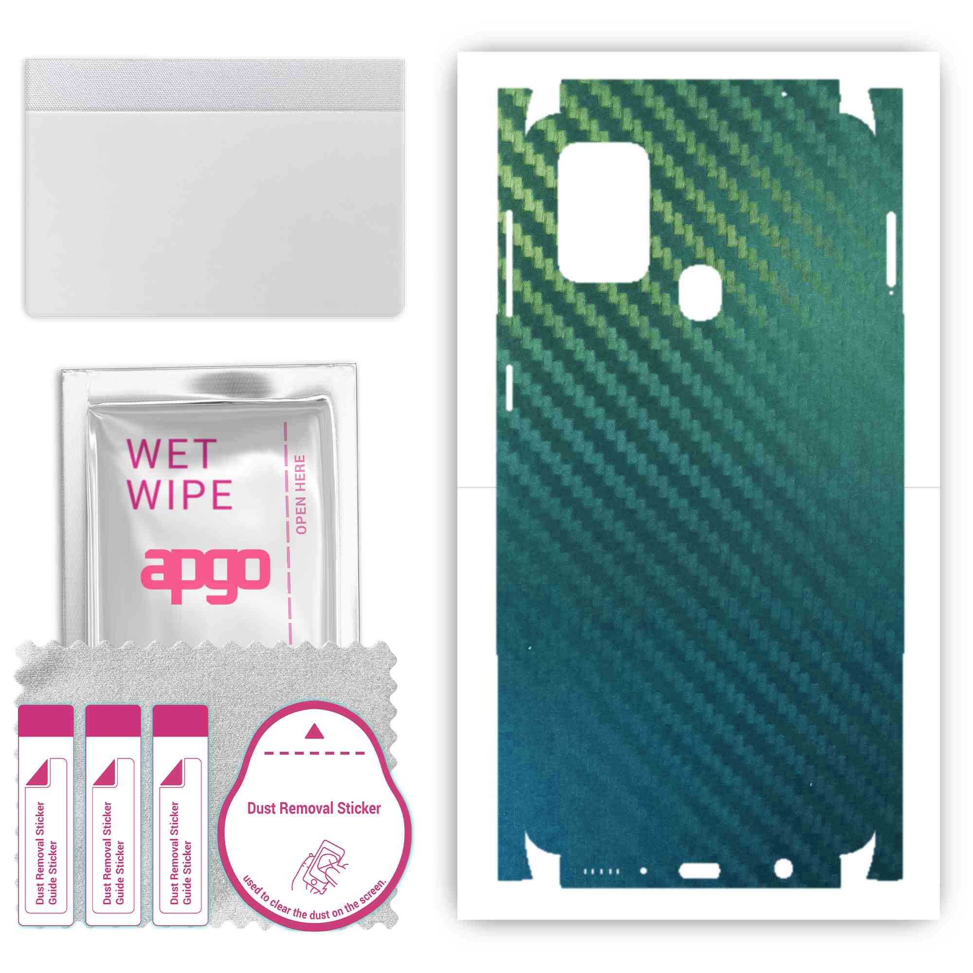 Apgo Protective Skin Sticker for the back+sides compatible with Samsung Galaxy M31, Full Wrap Film, Foil, Vinyl - Pattern Carbon Chameleon CAKA1
Apgo Protective Skin Sticker for the back+sides compatible with Samsung Galaxy M31, Full Wrap Film, Foil, Vinyl - Pattern Carbon Chameleon CAKA1