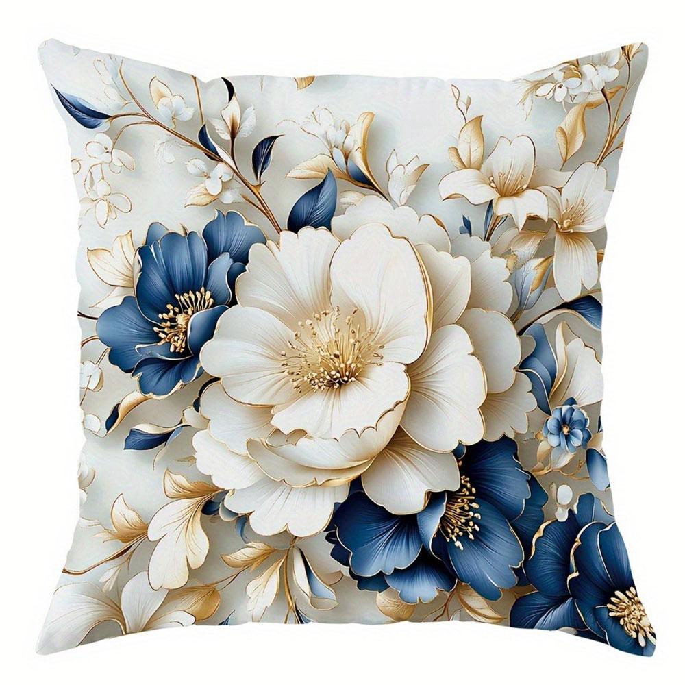 Синій Білий Золотий Квітковий Світлий Розкішний Візерунок Домашній Декор Наволочка Вітальня Диван Поліестерова Наволочка на Подушку із Застібкою-Блискавкою 16x16Inch
Синій Білий Золотий Квітковий Світлий Розкішний Візерунок Домашній Декор Наволочка Вітальня Диван Поліестерова Наволочка на Подушку із Застібкою-Блискавкою 16x16Inch
