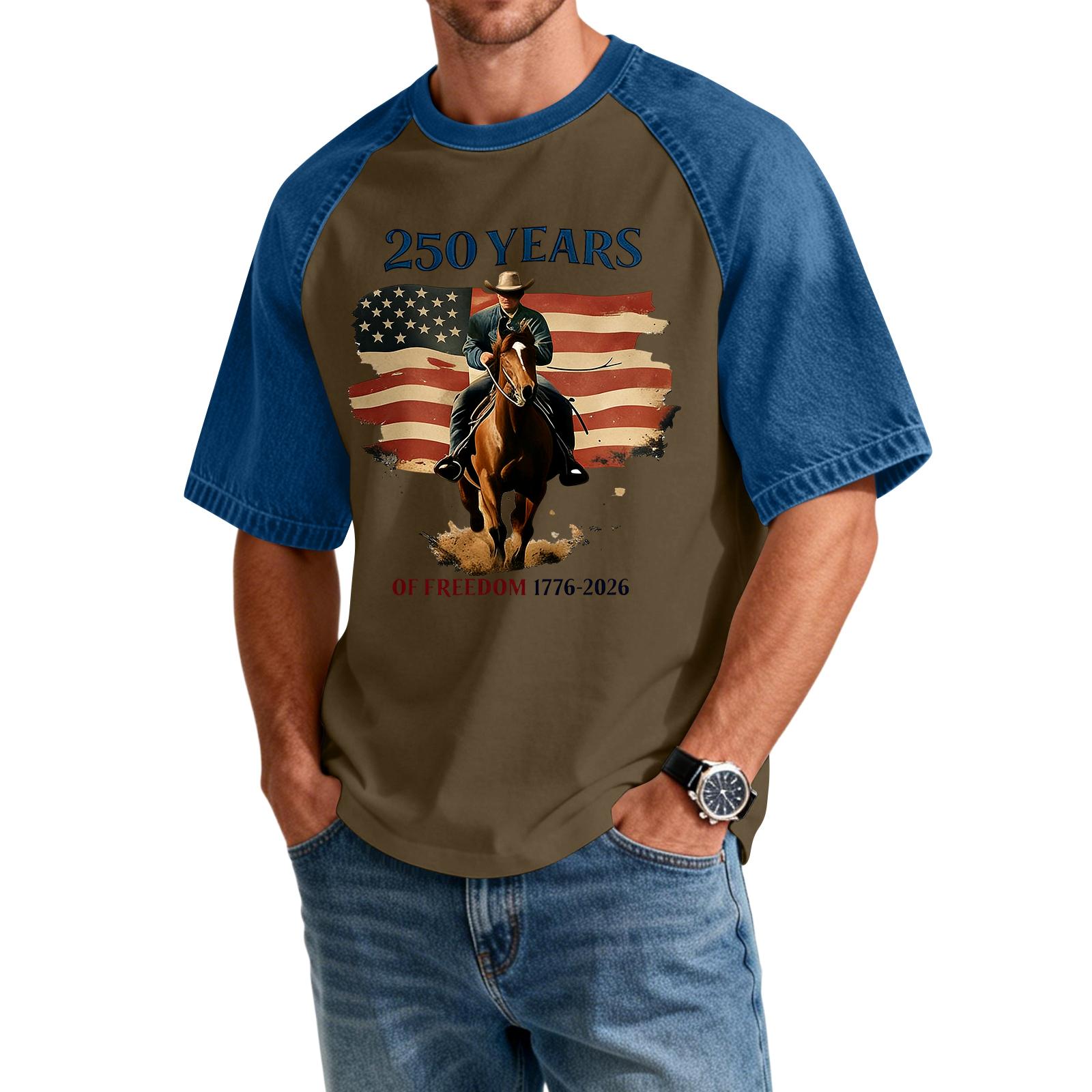 Men s Denim Patchwork Shirt, Casual Short-sleeved Comfortable T-shirt, Fashionable For Spring And Summer. XXL
Men s Denim Patchwork Shirt, Casual Short-sleeved Comfortable T-shirt, Fashionable For Spring And Summer. XXL
