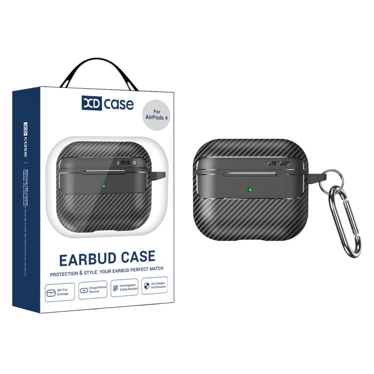 For AirPods 4 XDcase Carbon Fiber Texture Earbud Case with Hook For AirPods 4 чёрный
For AirPods 4 XDcase Carbon Fiber Texture Earbud Case with Hook For AirPods 4 чёрный