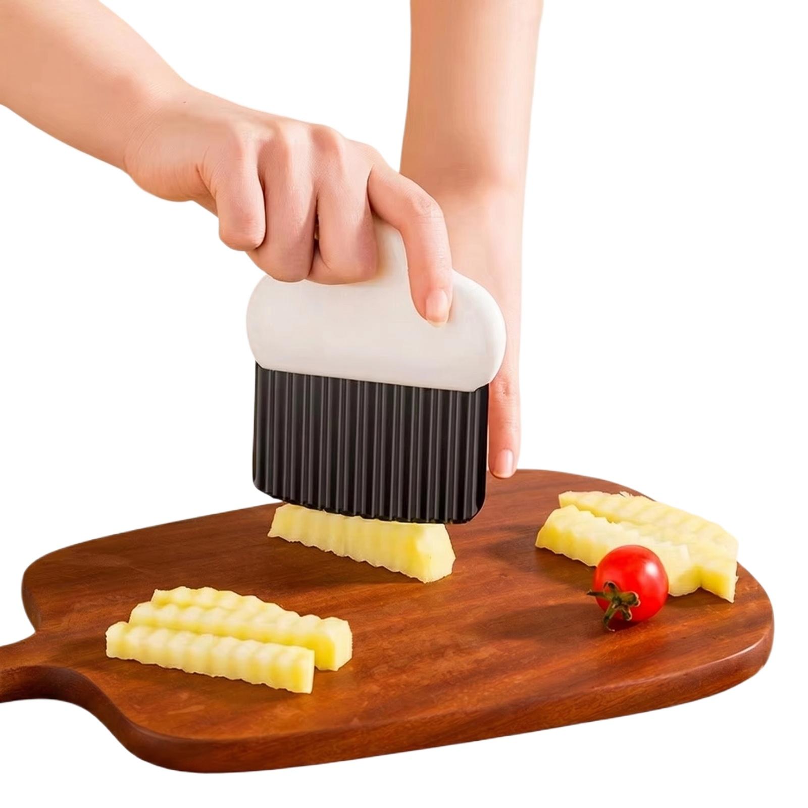 Wavy Potato Cutter Household Fancy Vegetable Chopper Wall-Mounted Kitchen Tool one size білий
Wavy Potato Cutter Household Fancy Vegetable Chopper Wall-Mounted Kitchen Tool one size білий