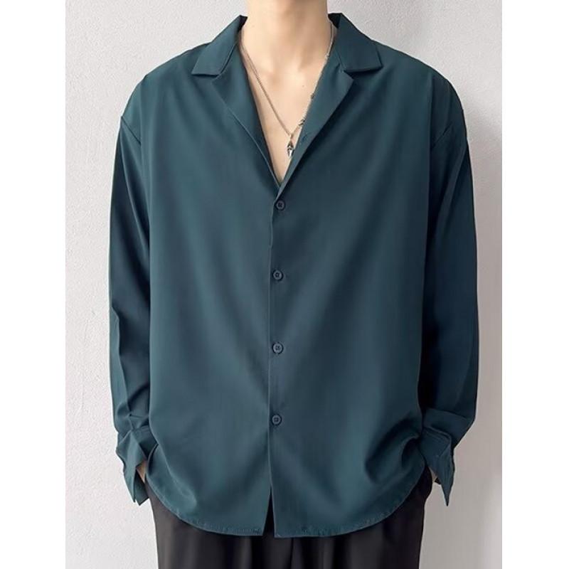 Men s Dark Green Burgundy Two Tone Long Sleeve Shirt Casual Cuban Collar Button Down Top L
Men s Dark Green Burgundy Two Tone Long Sleeve Shirt Casual Cuban Collar Button Down Top L
