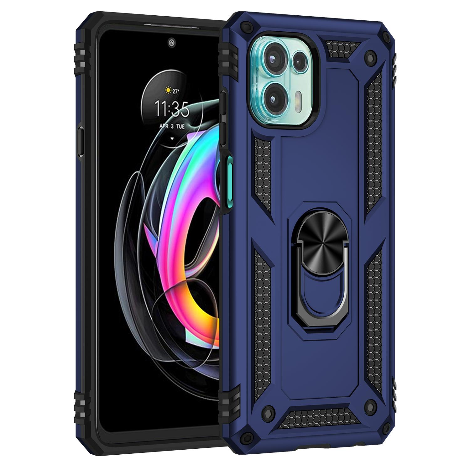 For Motorola Edge 20 Lite Adjustable Ring Kickstand PC+TPU Hybrid Cell Phone Case Full Protection Blue
For Motorola Edge 20 Lite Adjustable Ring Kickstand PC+TPU Hybrid Cell Phone Case Full Protection Blue