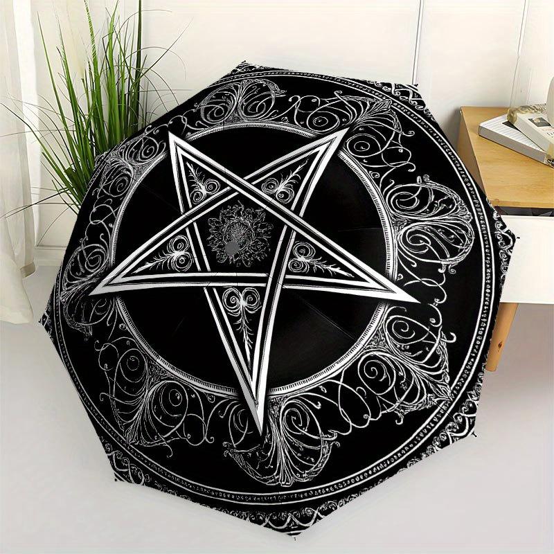 Decorative Pentagram Symbol Wall Art Print Umbrella, Cute Umbrella with Cute Design, Portable 3-Fold Compact Umbrella for Men & Women, Valentine s Day
Decorative Pentagram Symbol Wall Art Print Umbrella, Cute Umbrella with Cute Design, Portable 3-Fold Compact Umbrella for Men & Women, Valentine s Day