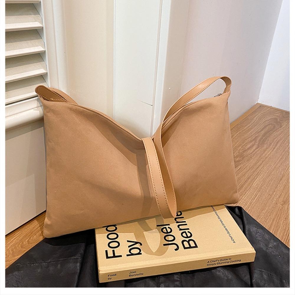 Large Capacity Crossbody Bag Soft Matte Suede Zipper Closure Shoulder Bag Solid Color Textured Frosted Tote Bag Simple Style
Large Capacity Crossbody Bag Soft Matte Suede Zipper Closure Shoulder Bag Solid Color Textured Frosted Tote Bag Simple Style