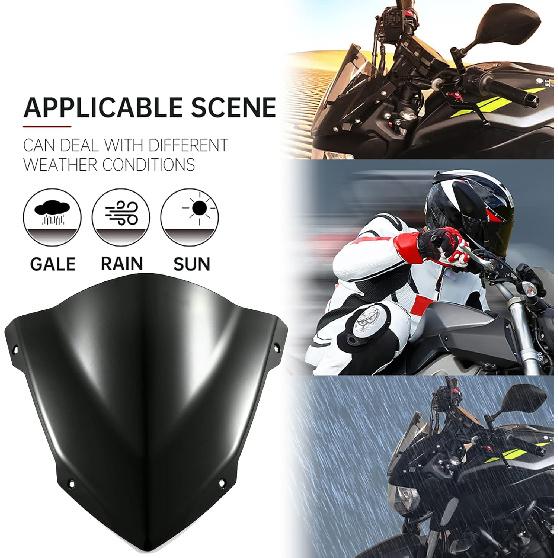 Evomosa Motorcycle Windshield Windscreen Sports Visor Fits for MT-03 MT03 MT-25 MT25 2013 2020 2021 20-21 (Black) чёрный
Evomosa Motorcycle Windshield Windscreen Sports Visor Fits for MT-03 MT03 MT-25 MT25 2013 2020 2021 20-21 (Black) чёрный