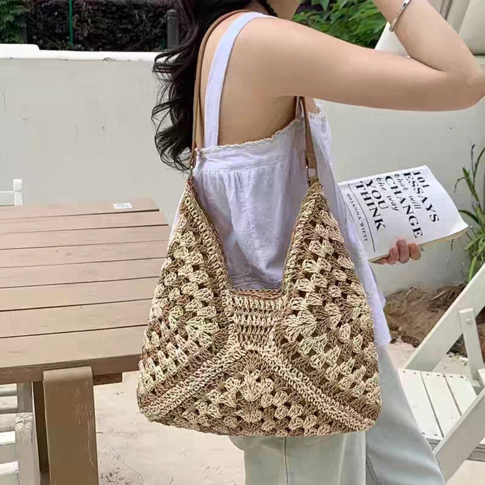 Summer Straw Crochet Bag Beach Women s Handbags Fashion Weave Shoulder Bag Travel Style 2
Summer Straw Crochet Bag Beach Women s Handbags Fashion Weave Shoulder Bag Travel Style 2