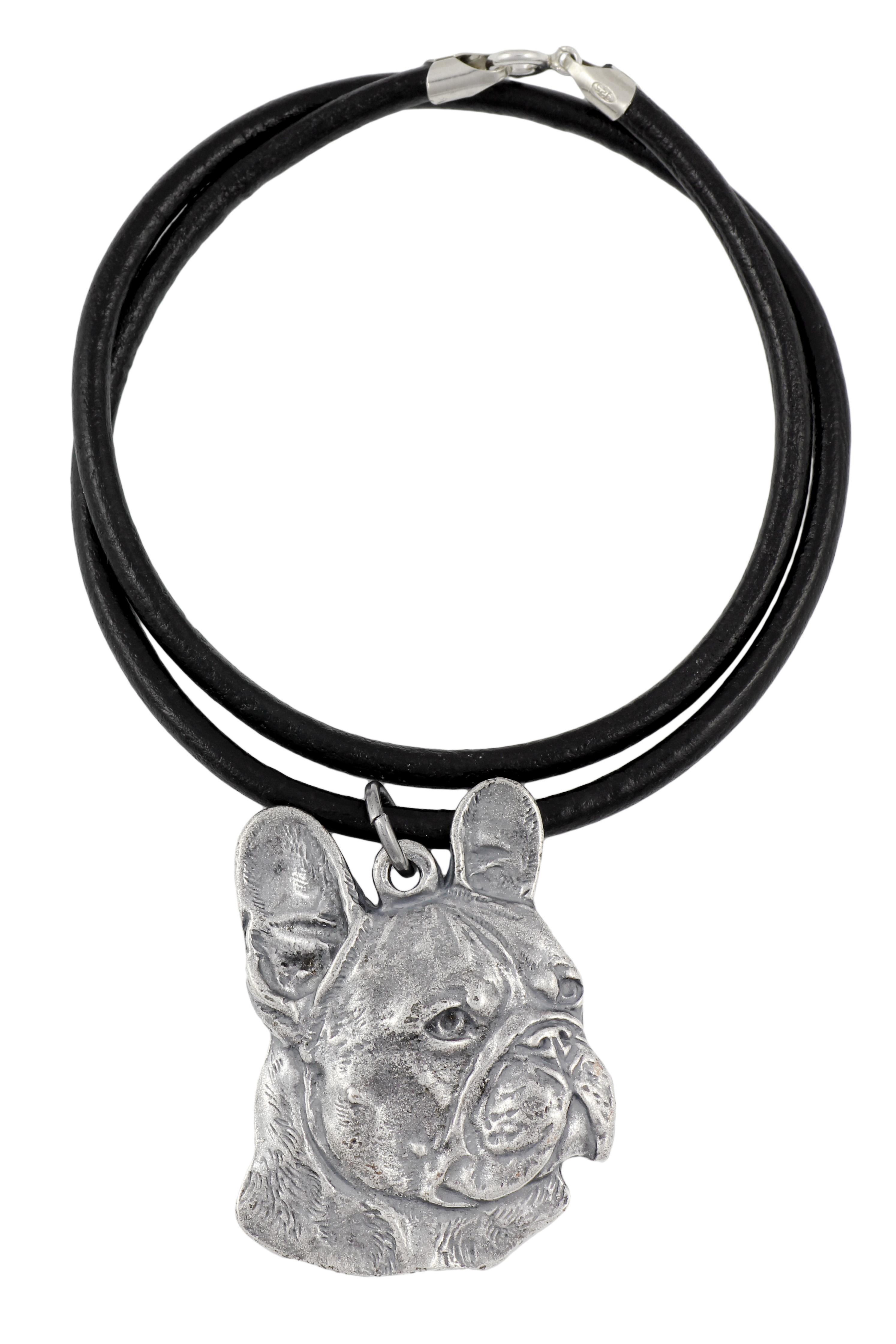 French Bulldog, Frenchie I - Necklace with dog, silver-plated pendant for dog fan, unique jewelry by Art-Dog brand срібний
French Bulldog, Frenchie I - Necklace with dog, silver-plated pendant for dog fan, unique jewelry by Art-Dog brand срібний