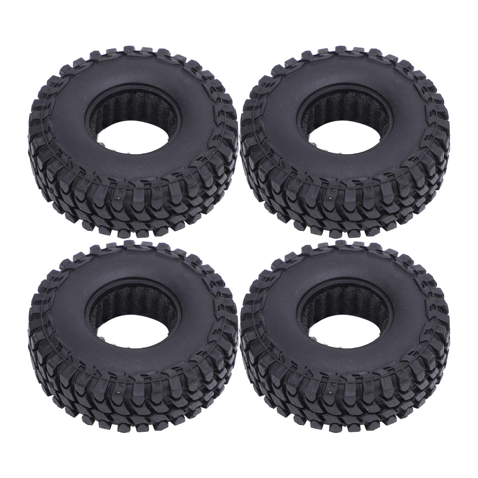 4Pcs RC Crawler Car Rubber Tires 1in 1/24 1/18 Climbing Tadpole Pattern with Sponge Inner for Axial SCX24 FMS FCX24 AX24
4Pcs RC Crawler Car Rubber Tires 1in 1/24 1/18 Climbing Tadpole Pattern with Sponge Inner for Axial SCX24 FMS FCX24 AX24