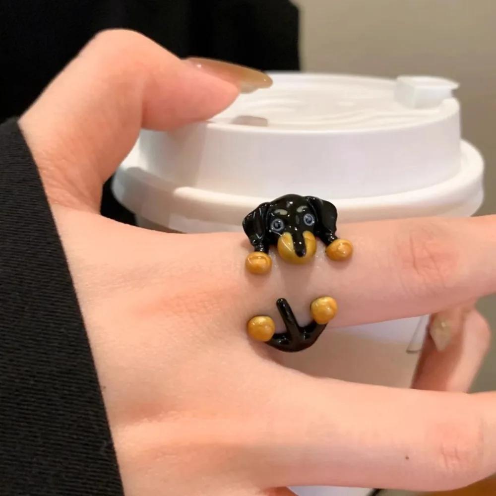 Cute and Romantic Cartoon Black Dog and White Elephant Couple Rings for Women Men Original Design Animals Jewelry Frieng Gift чёрный
Cute and Romantic Cartoon Black Dog and White Elephant Couple Rings for Women Men Original Design Animals Jewelry Frieng Gift чёрный