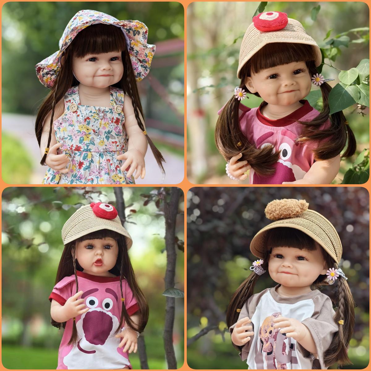 KEIUMI Reborn Baby Girl Dolls 55 cm Full Silicone Vinyl Body Bathe Lifelike Princess Bebe Newborn Dolls Fashion XMAS Easter Gifts 22 inch about 55 cm
KEIUMI Reborn Baby Girl Dolls 55 cm Full Silicone Vinyl Body Bathe Lifelike Princess Bebe Newborn Dolls Fashion XMAS Easter Gifts 22 inch about 55 cm