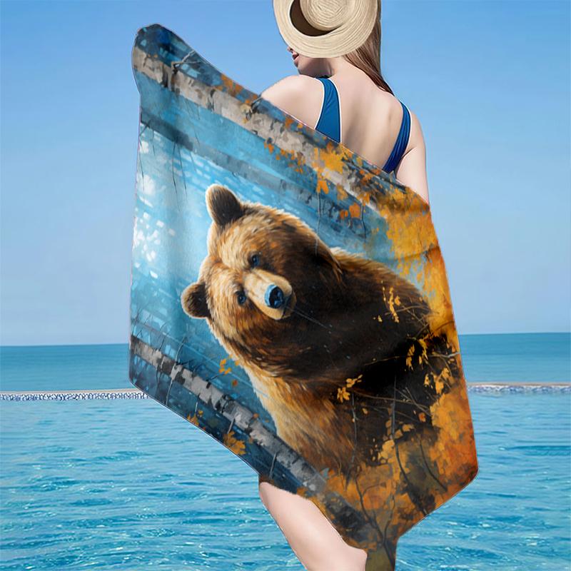 Autumnal Bear Family Scene Beach Towel, Super Soft Microfiber, Gift for Her/Him, Birthday, for Pool, Beach, Travel, Home Decor Fan gifts 70cmx140cm(27x55inch)
Autumnal Bear Family Scene Beach Towel, Super Soft Microfiber, Gift for Her/Him, Birthday, for Pool, Beach, Travel, Home Decor Fan gifts 70cmx140cm(27x55inch)