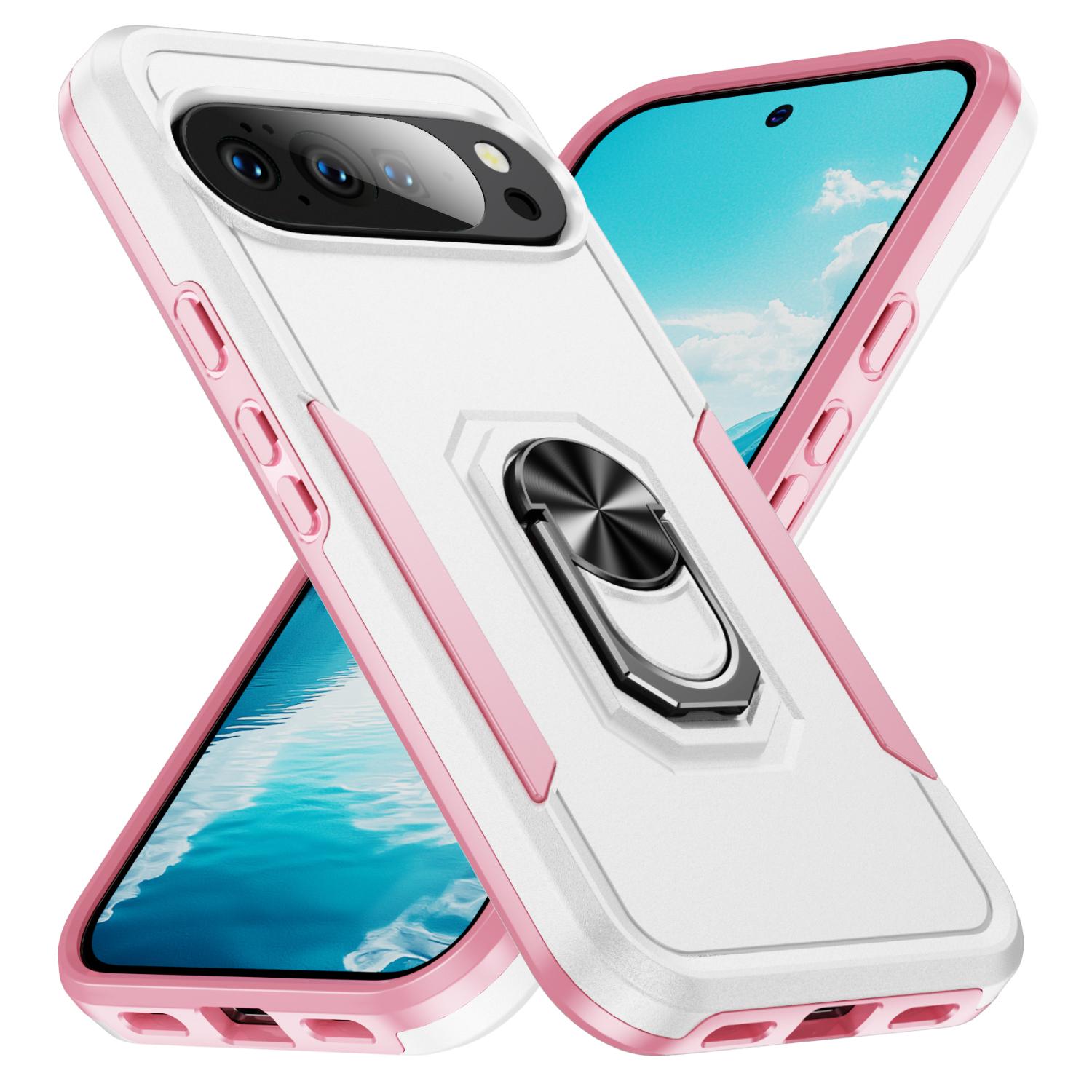 For Google Pixel 10 Pro XL Case Military Grade Ring Kickstand PC+TPU Phone Cover Pink+Rose
For Google Pixel 10 Pro XL Case Military Grade Ring Kickstand PC+TPU Phone Cover Pink+Rose