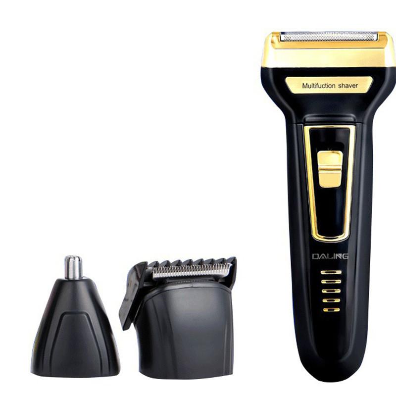 Тройная электробритва три в одном, перезаряжаемая машинка для стрижки волос, триммер для носа
Тройная электробритва три в одном, перезаряжаемая машинка для стрижки волос, триммер для носа