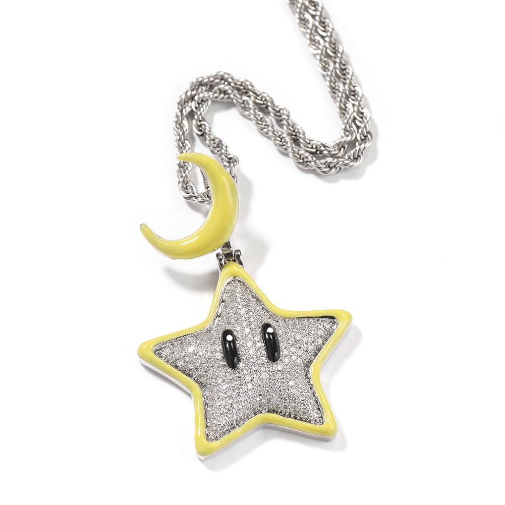 THE BLING KING Luminous Star Pendant Necklace For Women Men Shiny Zirconia Good Night Moon CLap Cute Jewelry Glow In The Dark Rope Chain&16inch серебряный
THE BLING KING Luminous Star Pendant Necklace For Women Men Shiny Zirconia Good Night Moon CLap Cute Jewelry Glow In The Dark Rope Chain&16inch серебряный