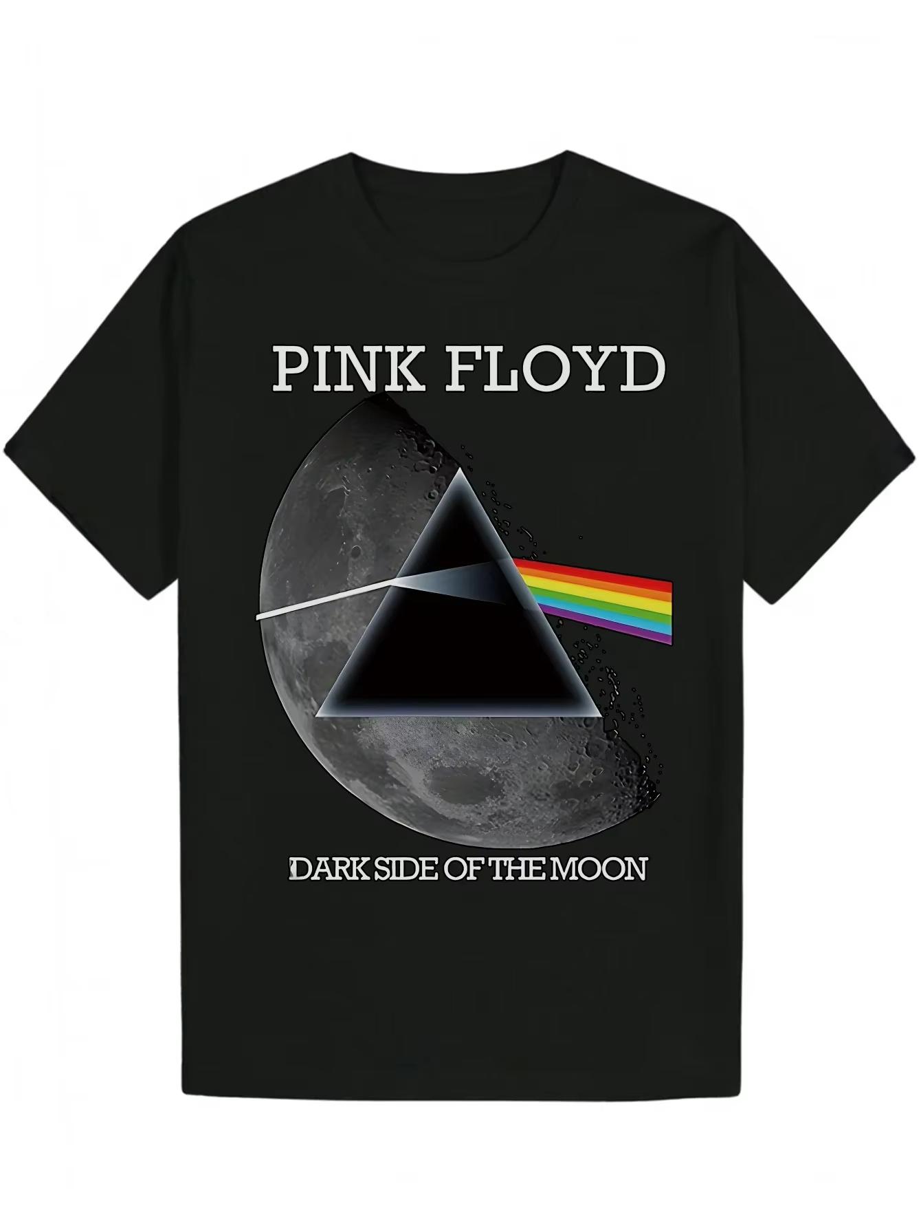 Unisex Casual Tshirt Black Pink Floyd Dark Side of The Moon Album Cover Print with Rainbow Triangle and Moon Pattern Round Neck 3XL
Unisex Casual Tshirt Black Pink Floyd Dark Side of The Moon Album Cover Print with Rainbow Triangle and Moon Pattern Round Neck 3XL