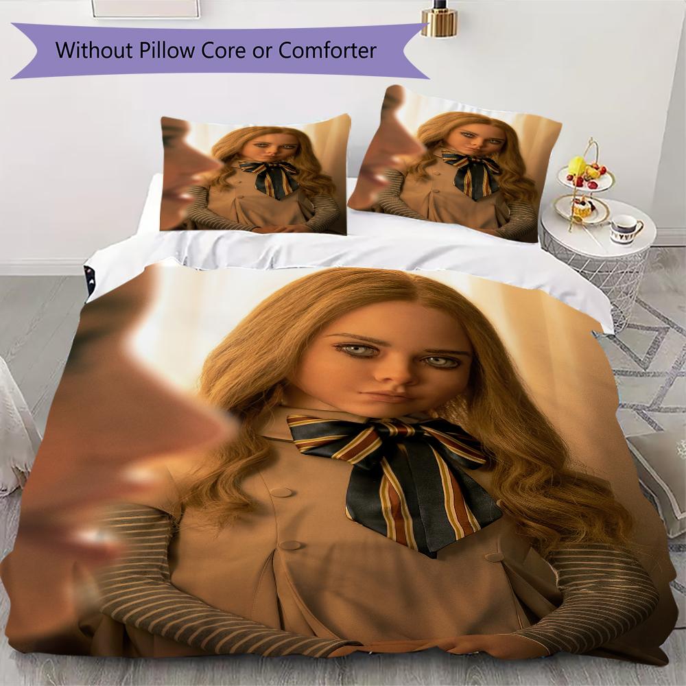 M3Gan Pattern Bedding uilt Set uilt Cover Pillowcase Home Decoration Birthday Gift (1 * duvet cover + 2 * pillowcase without core)77 135x200cm
M3Gan Pattern Bedding uilt Set uilt Cover Pillowcase Home Decoration Birthday Gift (1 * duvet cover + 2 * pillowcase without core)77 135x200cm