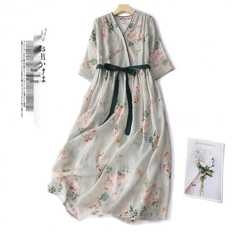 2024 Summer Retro High Waist Slimming Cotton Linen Patchwork Maxi Dress for Women - Plus Size 2XL
2024 Summer Retro High Waist Slimming Cotton Linen Patchwork Maxi Dress for Women - Plus Size 2XL