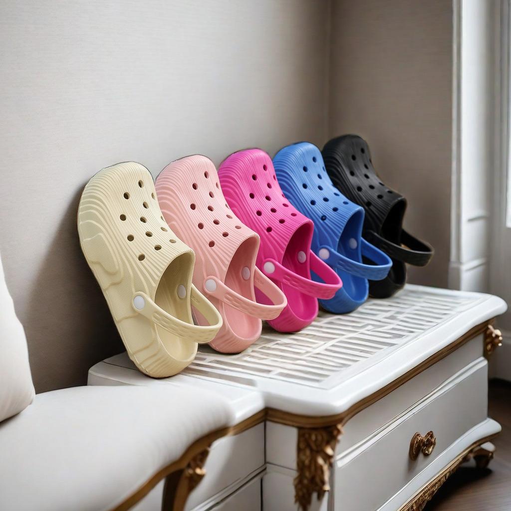 Hole shoes couple thick-soled breathable non-slip fashion lightweight casual feeling of stepping on shit home indoor and outdoor wear cool slippers 36-37 чорний
Hole shoes couple thick-soled breathable non-slip fashion lightweight casual feeling of stepping on shit home indoor and outdoor wear cool slippers 36-37 чорний