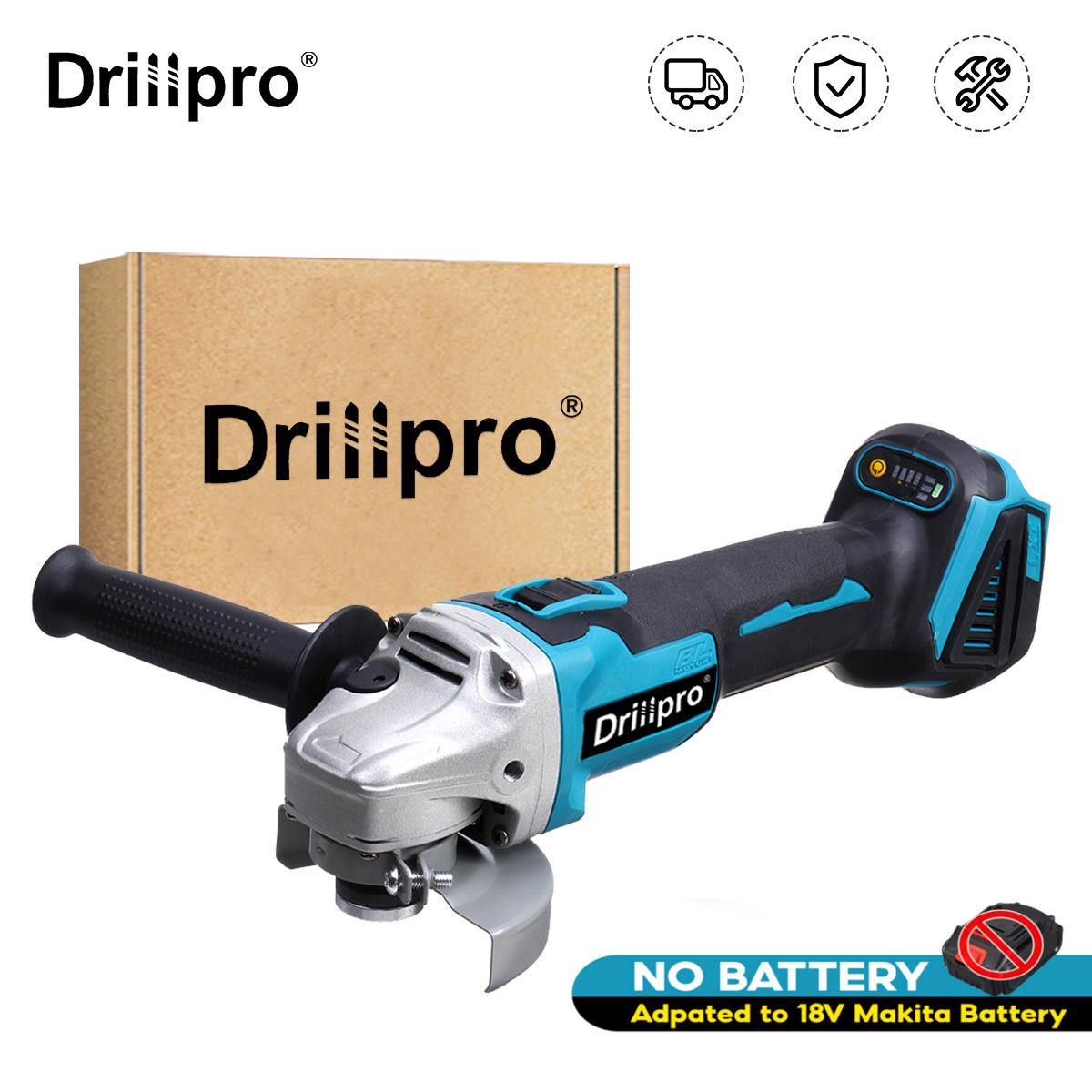 Drillpro 100/125 мм, 4 скорости, бесщеточная, беспроводная угловая шлифовальная машина, DIY шлифовальная машина, электроинструмент, совместимый с батареей 18 В 100mm
Drillpro 100/125 мм, 4 скорости, бесщеточная, беспроводная угловая шлифовальная машина, DIY шлифовальная машина, электроинструмент, совместимый с батареей 18 В 100mm