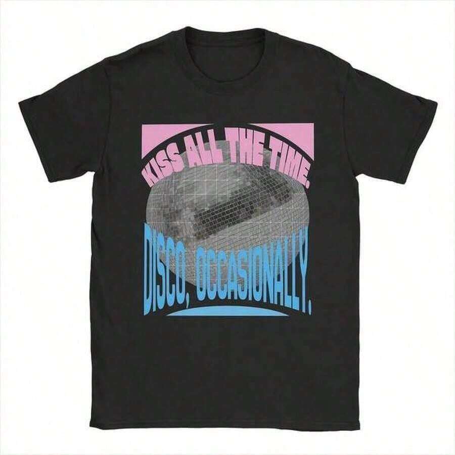 Kiss All The Time Disco Occasionally Poster Print T-Shirt Men Women O-Neck Over Graphic T Shirt 5XL різнокольоровий
Kiss All The Time Disco Occasionally Poster Print T-Shirt Men Women O-Neck Over Graphic T Shirt 5XL різнокольоровий