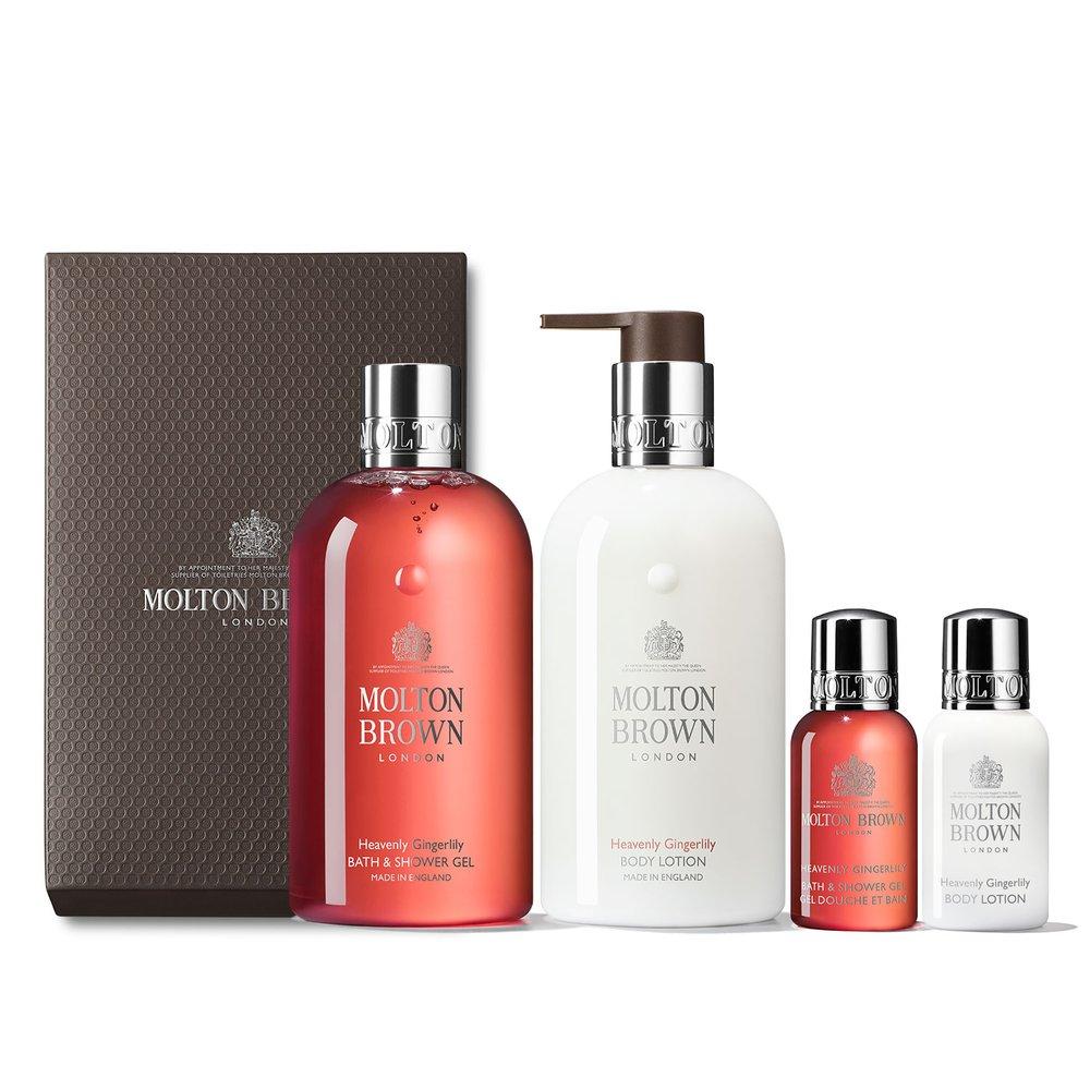 Подарочный набор из двух средств для тела Molton Brown (Гель для душа + Лосьон для тела) Flora Luminare
Подарочный набор из двух средств для тела Molton Brown (Гель для душа + Лосьон для тела) Flora Luminare