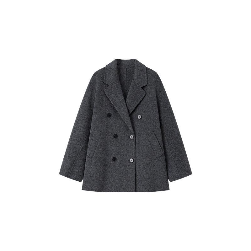 Классическое двустороннее кашемировое пальто ручной работы с аркой, женское двубортное осенне-зимнее короткое шерстяное пальто S
Классическое двустороннее кашемировое пальто ручной работы с аркой, женское двубортное осенне-зимнее короткое шерстяное пальто S
