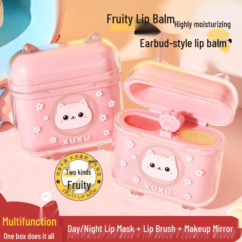 XUXU Cat Jelly Lip Mask & Balm: Moisturizes, Nourishes, Lightens Lip Lines, Portable Earphone Design, Repair Lip 8047.
XUXU Cat Jelly Lip Mask & Balm: Moisturizes, Nourishes, Lightens Lip Lines, Portable Earphone Design, Repair Lip 8047.