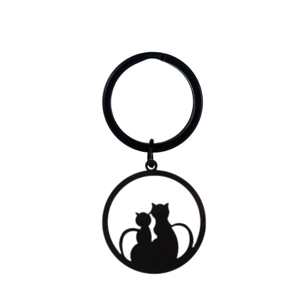 Halloween Black Cat Stainless Steel Keychain Sweet Cartoon Design Fashion Couple Pendant Practical Party Gift
Halloween Black Cat Stainless Steel Keychain Sweet Cartoon Design Fashion Couple Pendant Practical Party Gift