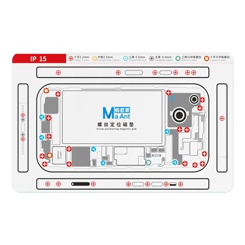 MAANT For iPhone 15 Double-Sided Magnetic Screw Positioning Soft Mat Phone Repair Tool Type A
MAANT For iPhone 15 Double-Sided Magnetic Screw Positioning Soft Mat Phone Repair Tool Type A