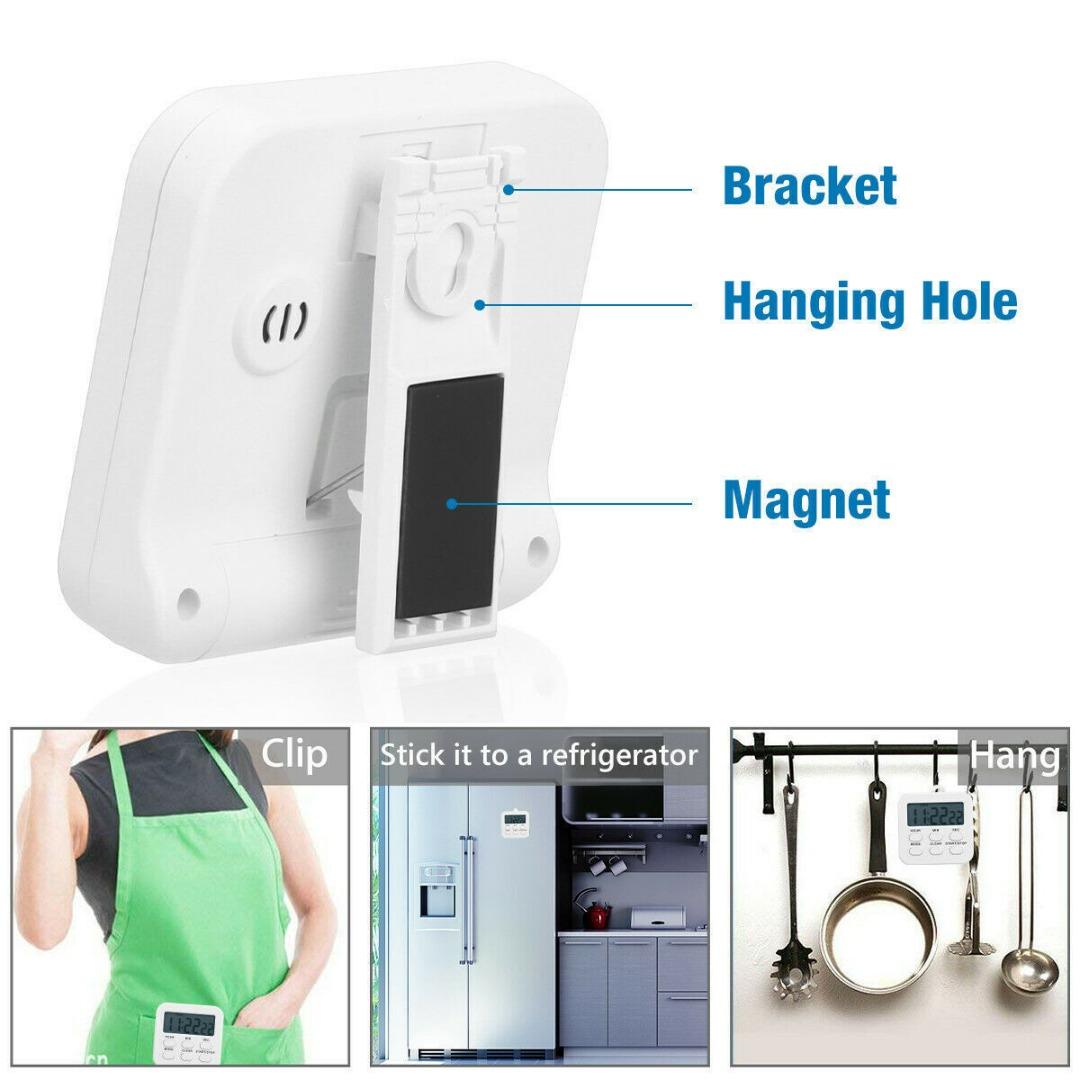 PDTO Новый ЖК-цифровой кухонный таймер для приготовления пищи, часы с обратным отсчетом, громкий будильник, магнитный
PDTO Новый ЖК-цифровой кухонный таймер для приготовления пищи, часы с обратным отсчетом, громкий будильник, магнитный