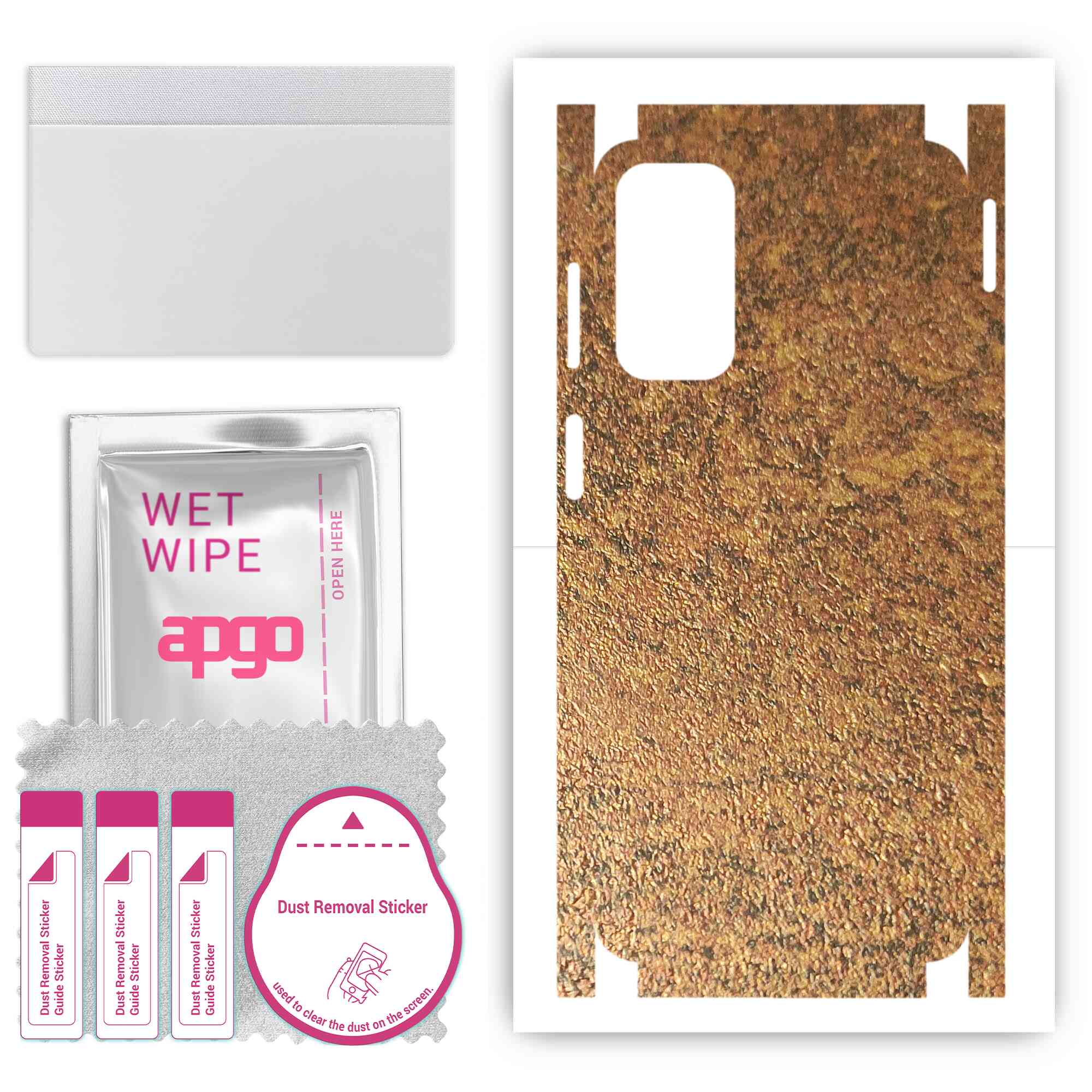 apgo Protective Skin Sticker for the back+sides compatible with Samsung Galaxy F23, Full Wrap Film, Foil, Vinyl - Pattern Rusty Copper
apgo Protective Skin Sticker for the back+sides compatible with Samsung Galaxy F23, Full Wrap Film, Foil, Vinyl - Pattern Rusty Copper