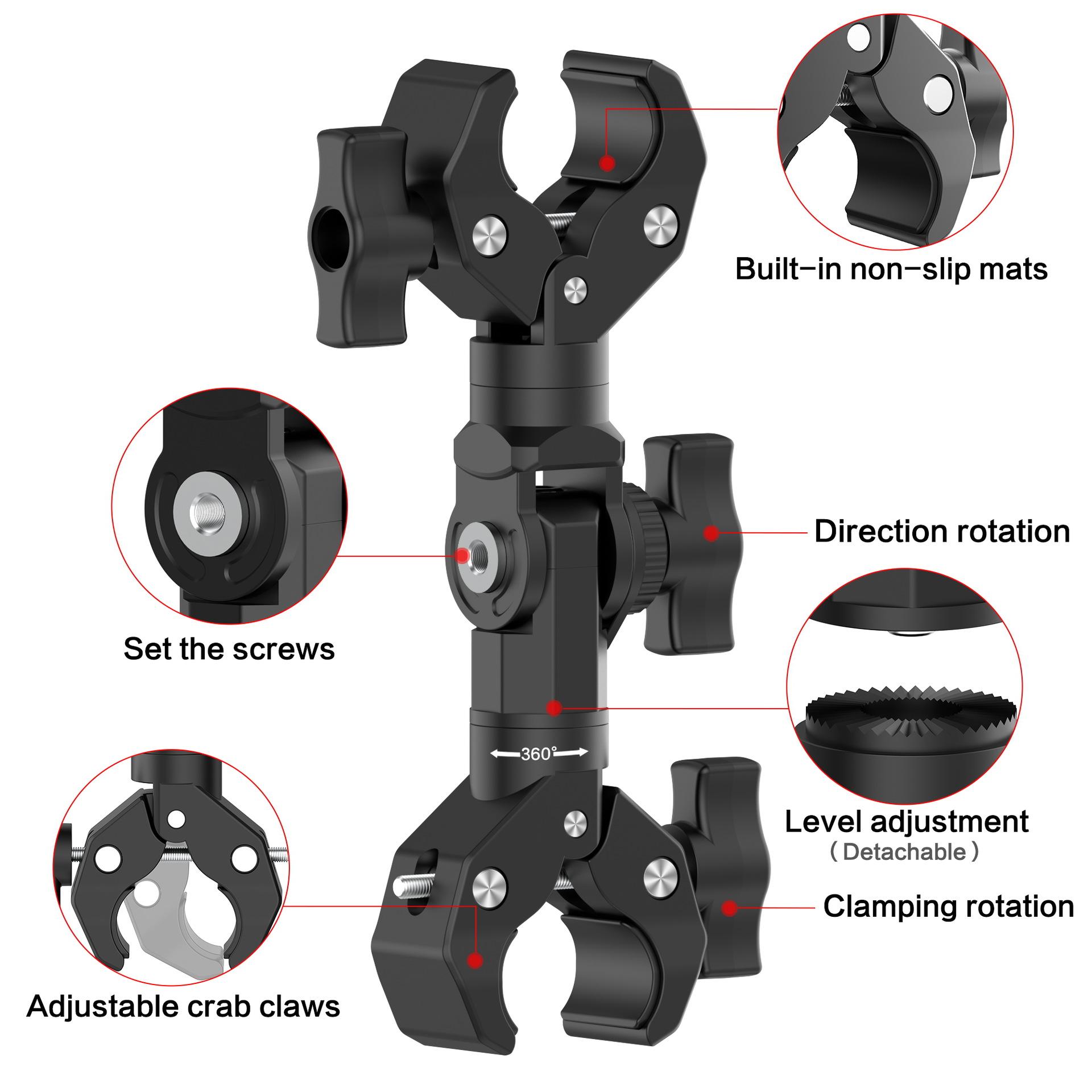 Подходит для GoPro Shadow Stone Insta Sports Camera Аксессуары для езды Снаряжение Anti Shake And Anti Slip Двойной зажим Power Clip чёрный
Подходит для GoPro Shadow Stone Insta Sports Camera Аксессуары для езды Снаряжение Anti Shake And Anti Slip Двойной зажим Power Clip чёрный