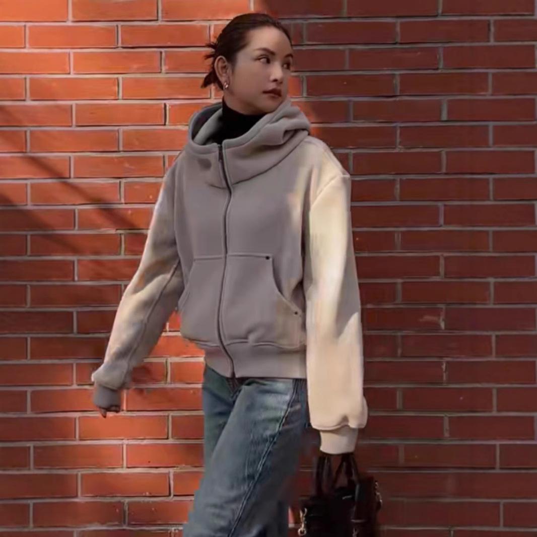 Women s 2025 Early Spring Korean Double Zipper Hooded Sweatshirt Jacket - Chic Casual Cardigan Hoodie XL
Women s 2025 Early Spring Korean Double Zipper Hooded Sweatshirt Jacket - Chic Casual Cardigan Hoodie XL