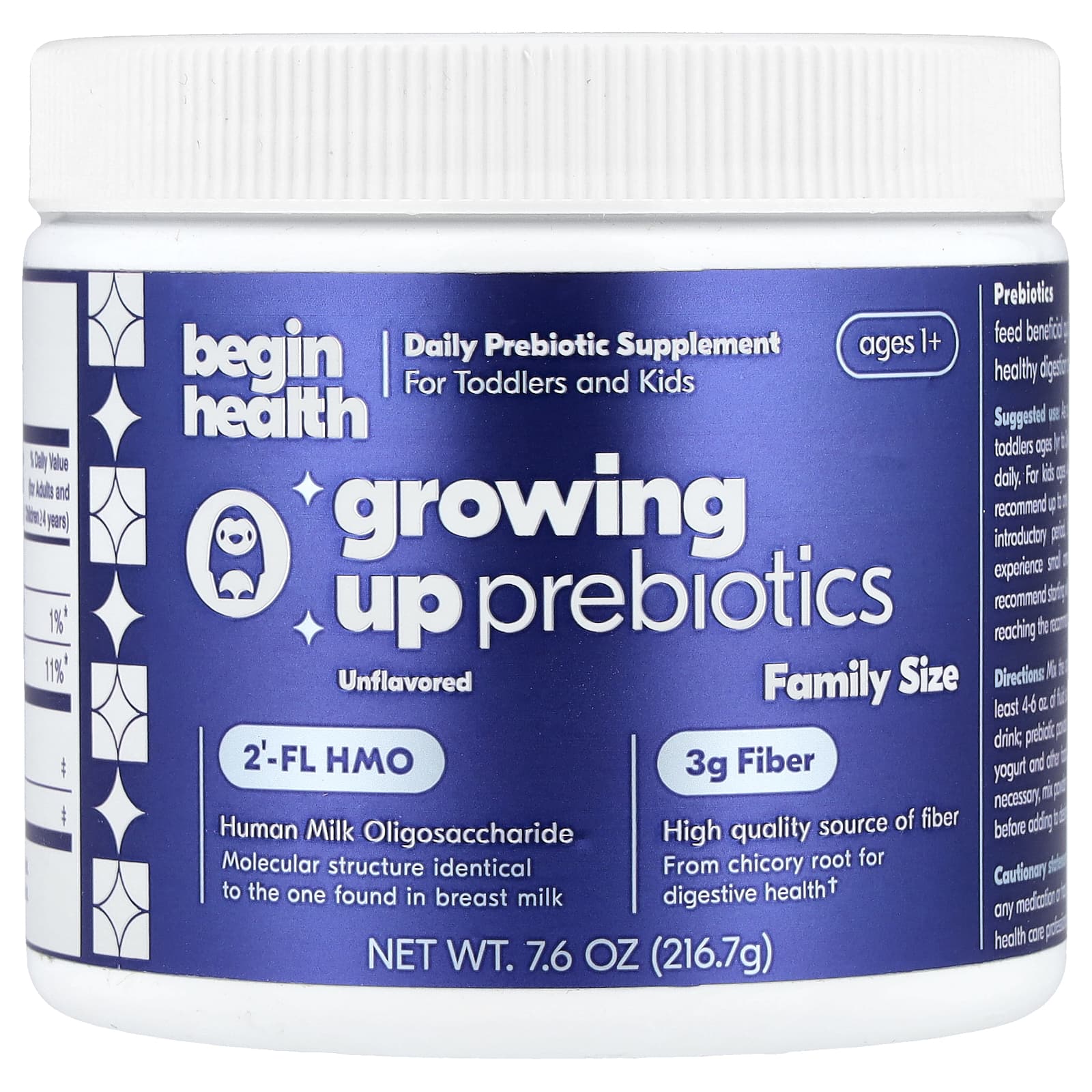 Begin Health, Children s, Growth Prebiotic, Ages 1+, Unflavored, 216.7g (7.6oz)
Begin Health, Children s, Growth Prebiotic, Ages 1+, Unflavored, 216.7g (7.6oz)