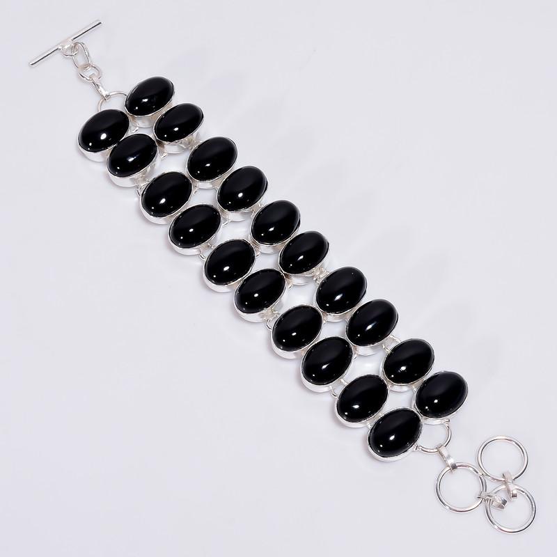 Excellent Top Grade Qualite 100% Natural Black Onyx Oval Shape Ethnic Style Handmade Jewelry 925 Steling Silver Plated Bracelet 5-8 WSJ4716 5-8 чорний
Excellent Top Grade Qualite 100% Natural Black Onyx Oval Shape Ethnic Style Handmade Jewelry 925 Steling Silver Plated Bracelet 5-8 WSJ4716 5-8 чорний