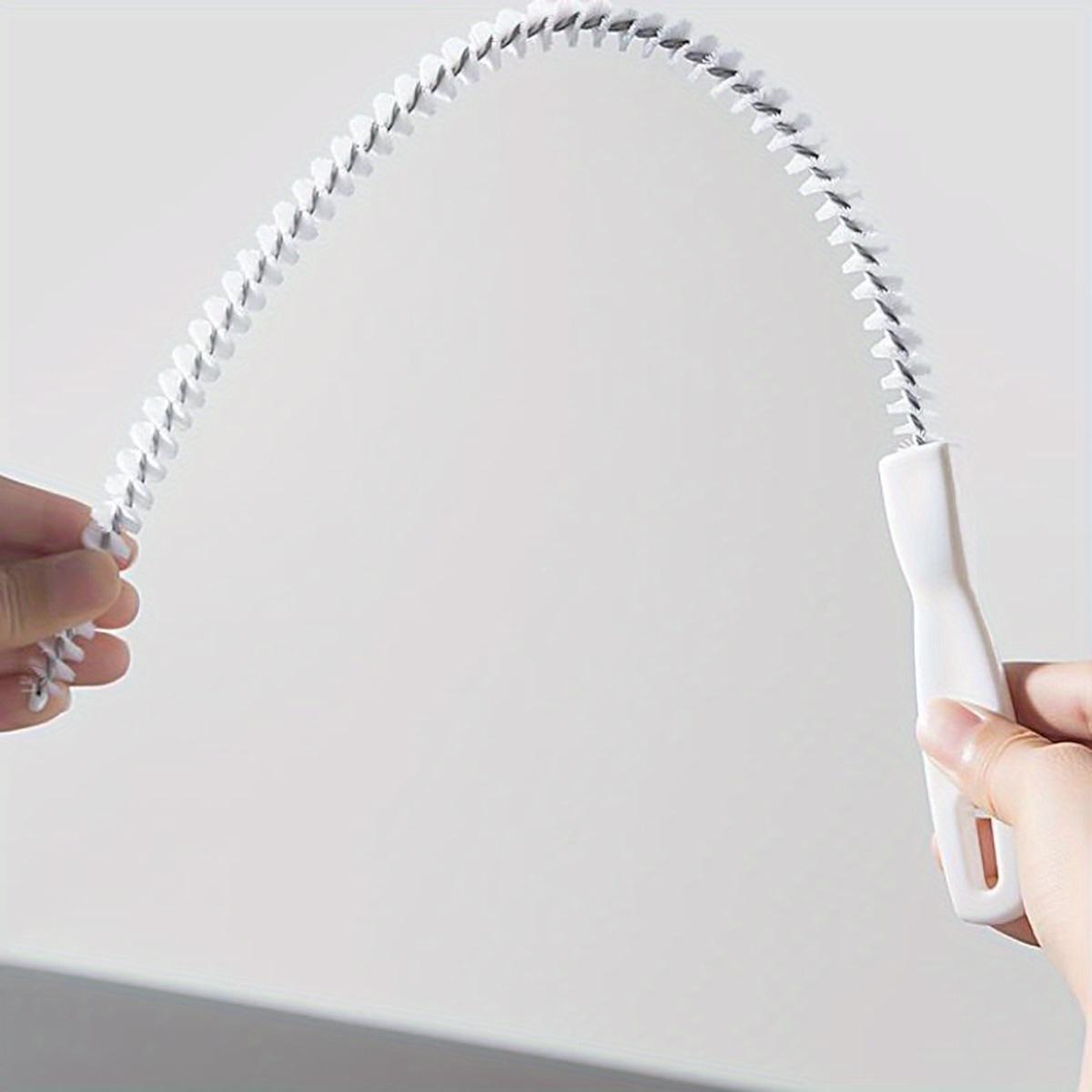 Щетка для удаления сливных засоров для кухни и ванной комнаты — инструмент для чистки с гибким металлическим валом для удаления волос и мусора, не требует электричества. белый
Щетка для удаления сливных засоров для кухни и ванной комнаты — инструмент для чистки с гибким металлическим валом для удаления волос и мусора, не требует электричества. белый