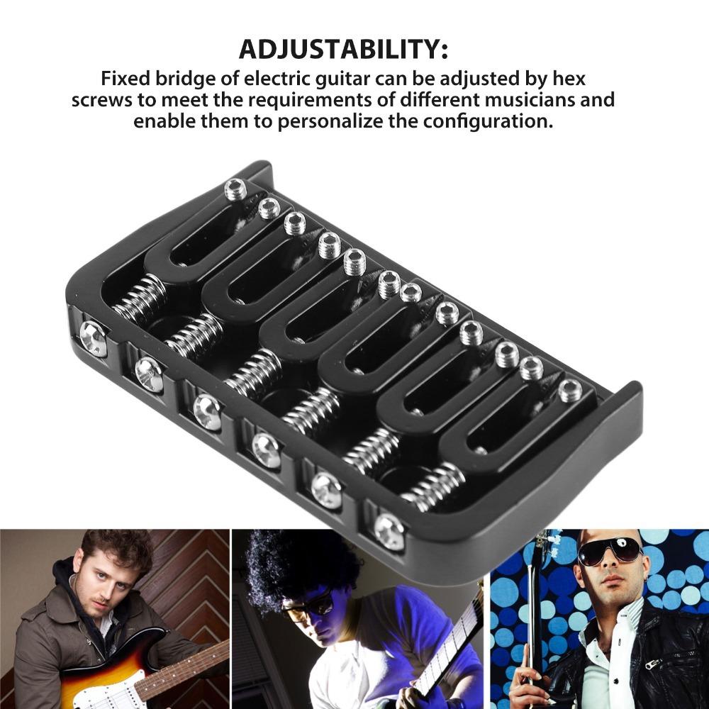 Metal Electric Guitar Fixed Bridge Black\Silver Hardtail Saddle Bridge Electric Guitar Replacement чорний
Metal Electric Guitar Fixed Bridge Black\Silver Hardtail Saddle Bridge Electric Guitar Replacement чорний