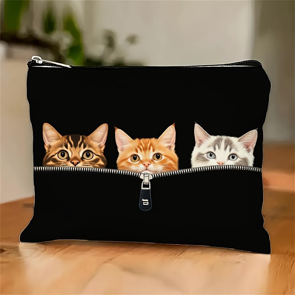 A Cute Cat Print Makeup Bag- Multifunctional Zipper Pouch, Jewelry Storage Bag, Perfect Travel Zipper Small Storage Bag.
A Cute Cat Print Makeup Bag- Multifunctional Zipper Pouch, Jewelry Storage Bag, Perfect Travel Zipper Small Storage Bag.