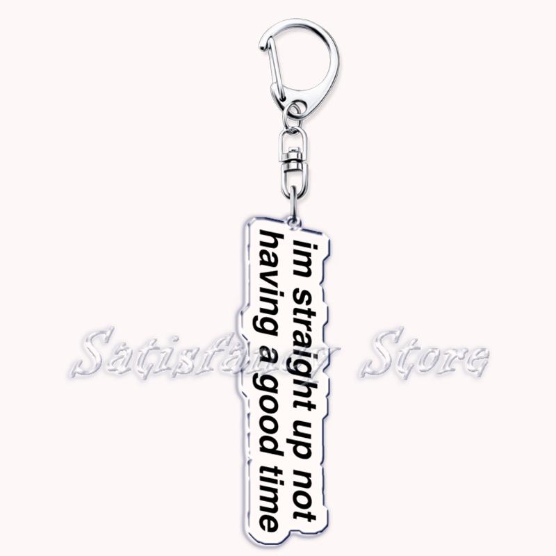 Popular Funny Fun Quotes Text Keychains Ring for Accessories Bag Pendant All Too Well Key Chain Jewelry Fans Gifts
Popular Funny Fun Quotes Text Keychains Ring for Accessories Bag Pendant All Too Well Key Chain Jewelry Fans Gifts