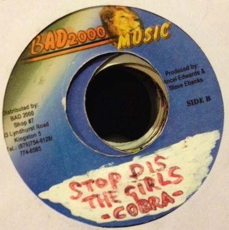 7inch Record MAD COBRA - Stop Dis The Girls Them NONE Bad 2000 Music Jamaica Reggae, Ska & Dub Used
7inch Record MAD COBRA - Stop Dis The Girls Them NONE Bad 2000 Music Jamaica Reggae, Ska & Dub Used