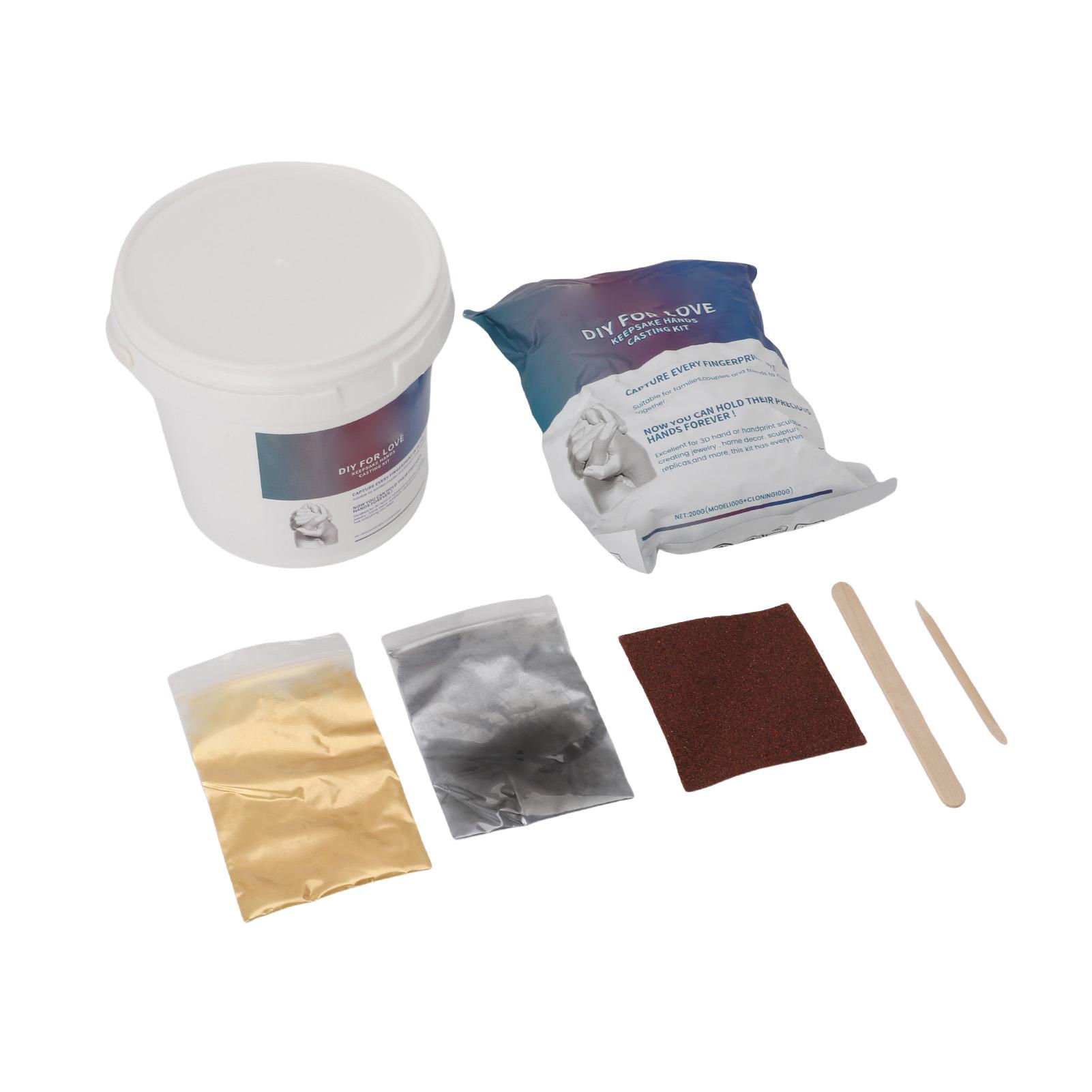 Набор для слепков рук 100 г модельного порошка 100 г порошка для клонирования деревянная палочка для смешивания и палочка набор для 3D-слепка руки
Набор для слепков рук 100 г модельного порошка 100 г порошка для клонирования деревянная палочка для смешивания и палочка набор для 3D-слепка руки