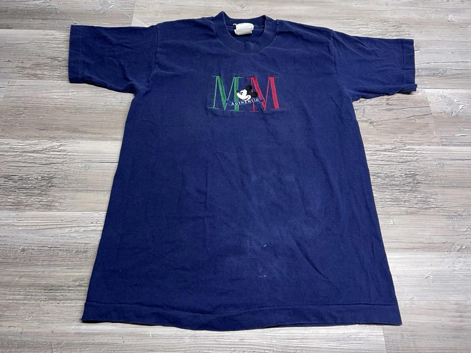 Vintage Disney Mickey Mouse Embroidered Initials T-Shirt Made in USA Size Medium XL
Vintage Disney Mickey Mouse Embroidered Initials T-Shirt Made in USA Size Medium XL