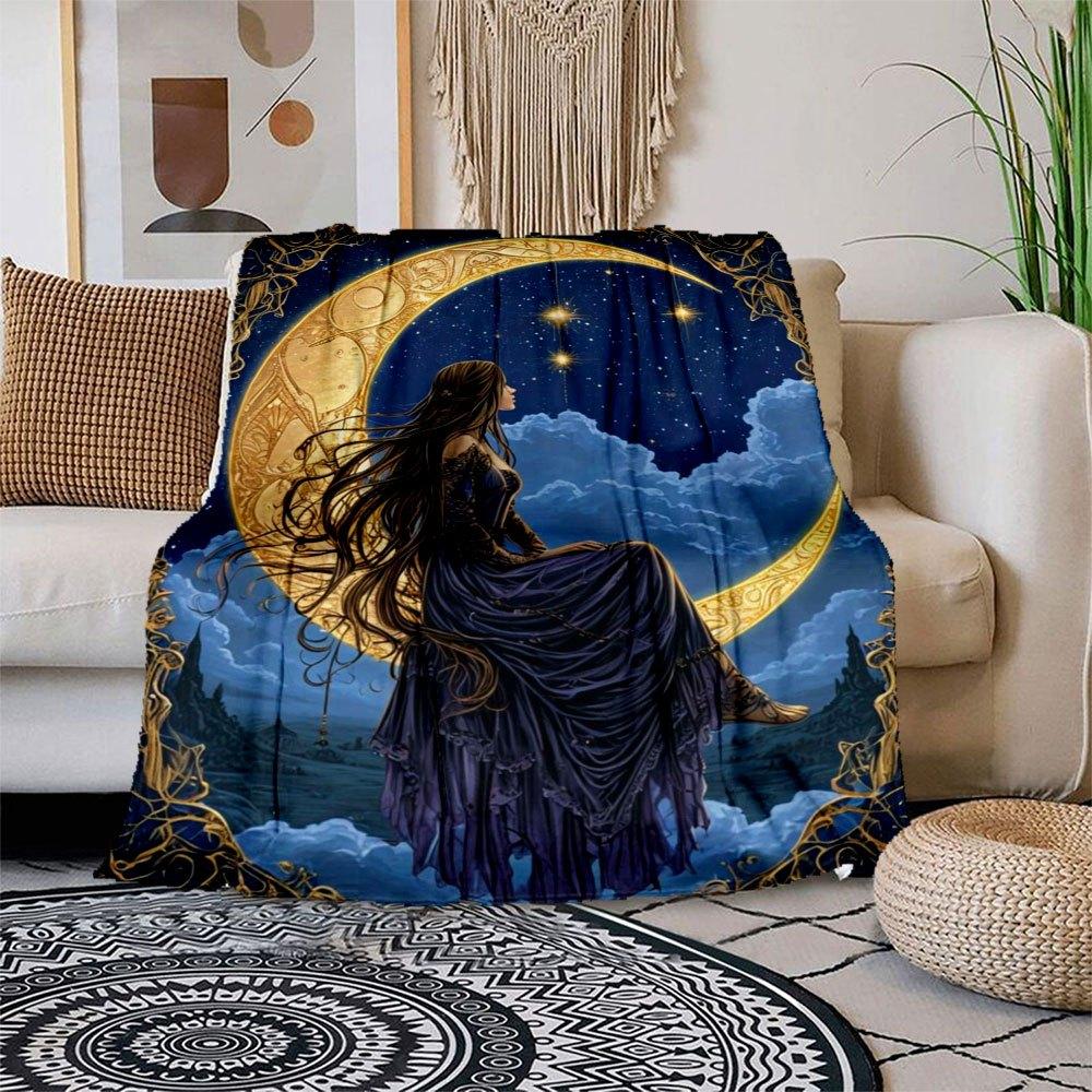 Mystic Moonlit Elegance Dress Blanket Flannel Throw Blanket for Sofa, Bed, Travel, Camping, Office, Couch, Chair, And Bed Gift for Christma 150x180cm
Mystic Moonlit Elegance Dress Blanket Flannel Throw Blanket for Sofa, Bed, Travel, Camping, Office, Couch, Chair, And Bed Gift for Christma 150x180cm