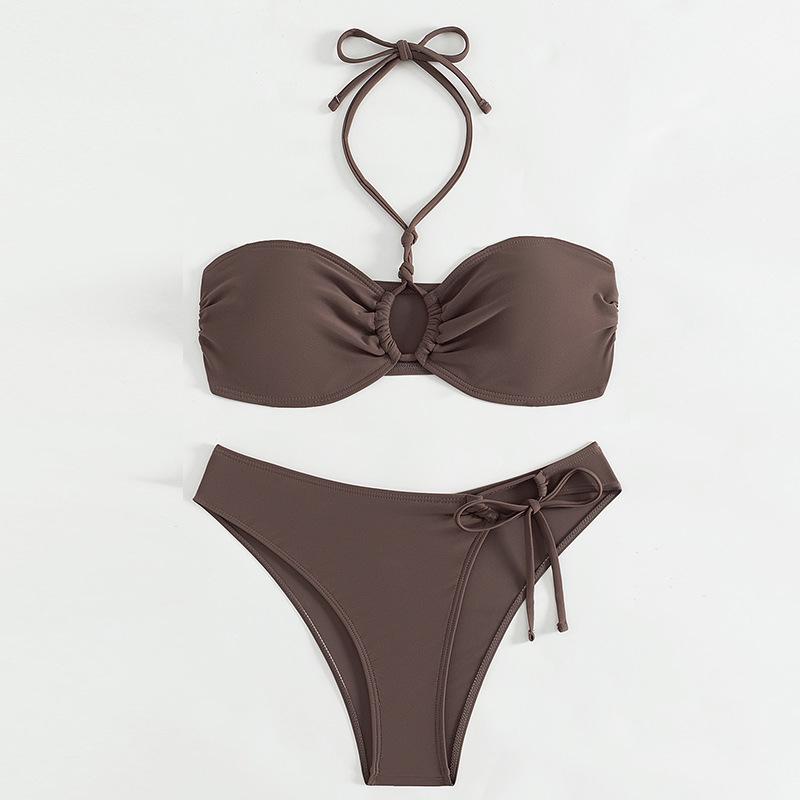 Yi Yong 2024 European and American Halter Tie-Up Sexy Solid Color Bikini Swimsuit for Women Medium
Yi Yong 2024 European and American Halter Tie-Up Sexy Solid Color Bikini Swimsuit for Women Medium