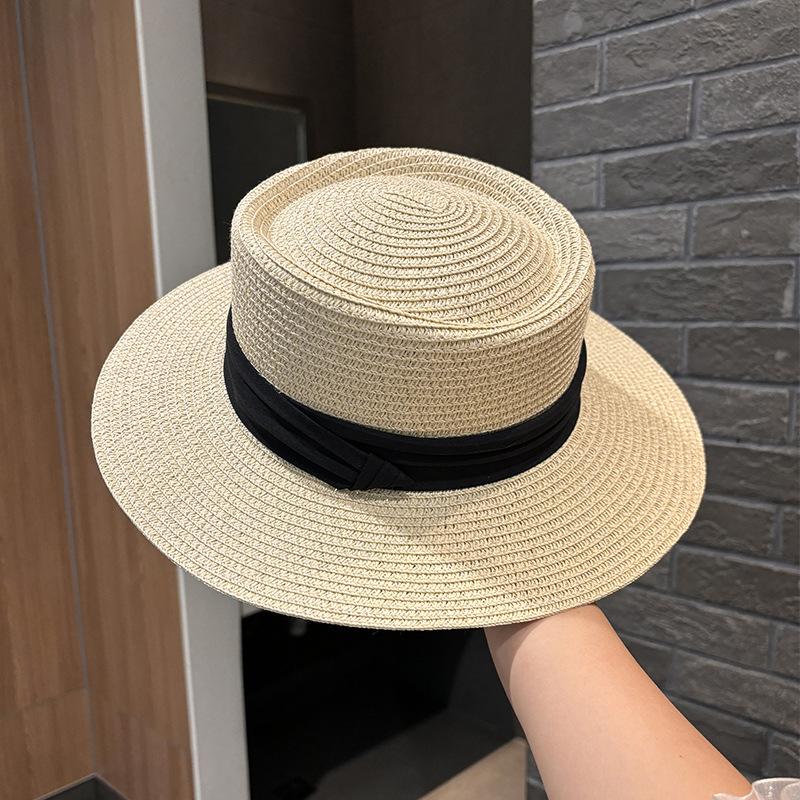 Woman Summer Elegant Beach Straw Hat Classic Flat Bowknot Plain Chapeau Wide Brim Anti-UV Beach Sun Cap Panama adult
Woman Summer Elegant Beach Straw Hat Classic Flat Bowknot Plain Chapeau Wide Brim Anti-UV Beach Sun Cap Panama adult