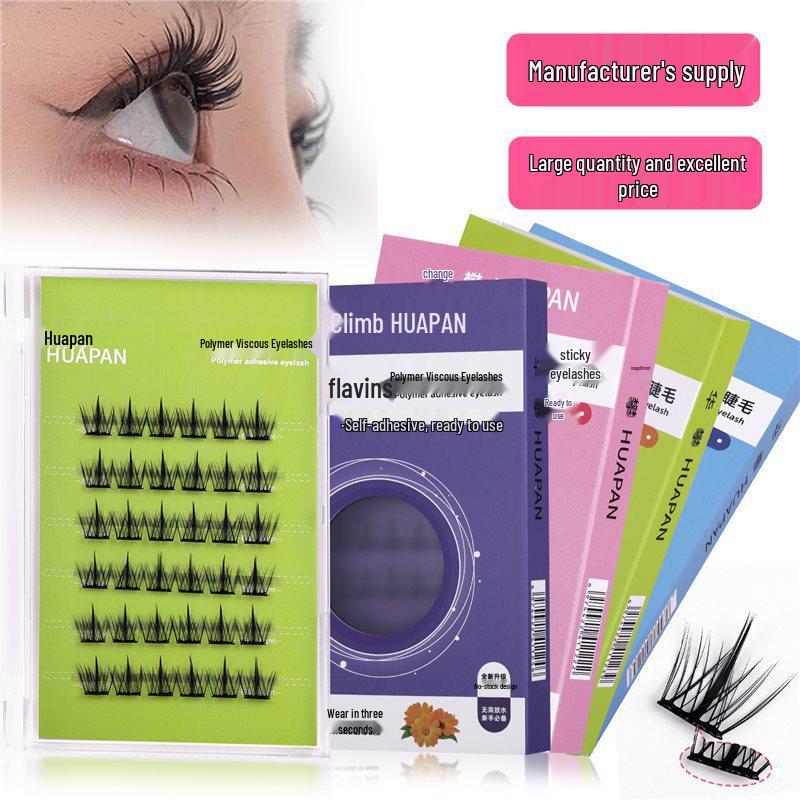 Enhanced 3D Polymer Self-Adhesive False Eyelashes - No Glue Needed for Natural Single Cluster Application Standard
Enhanced 3D Polymer Self-Adhesive False Eyelashes - No Glue Needed for Natural Single Cluster Application Standard