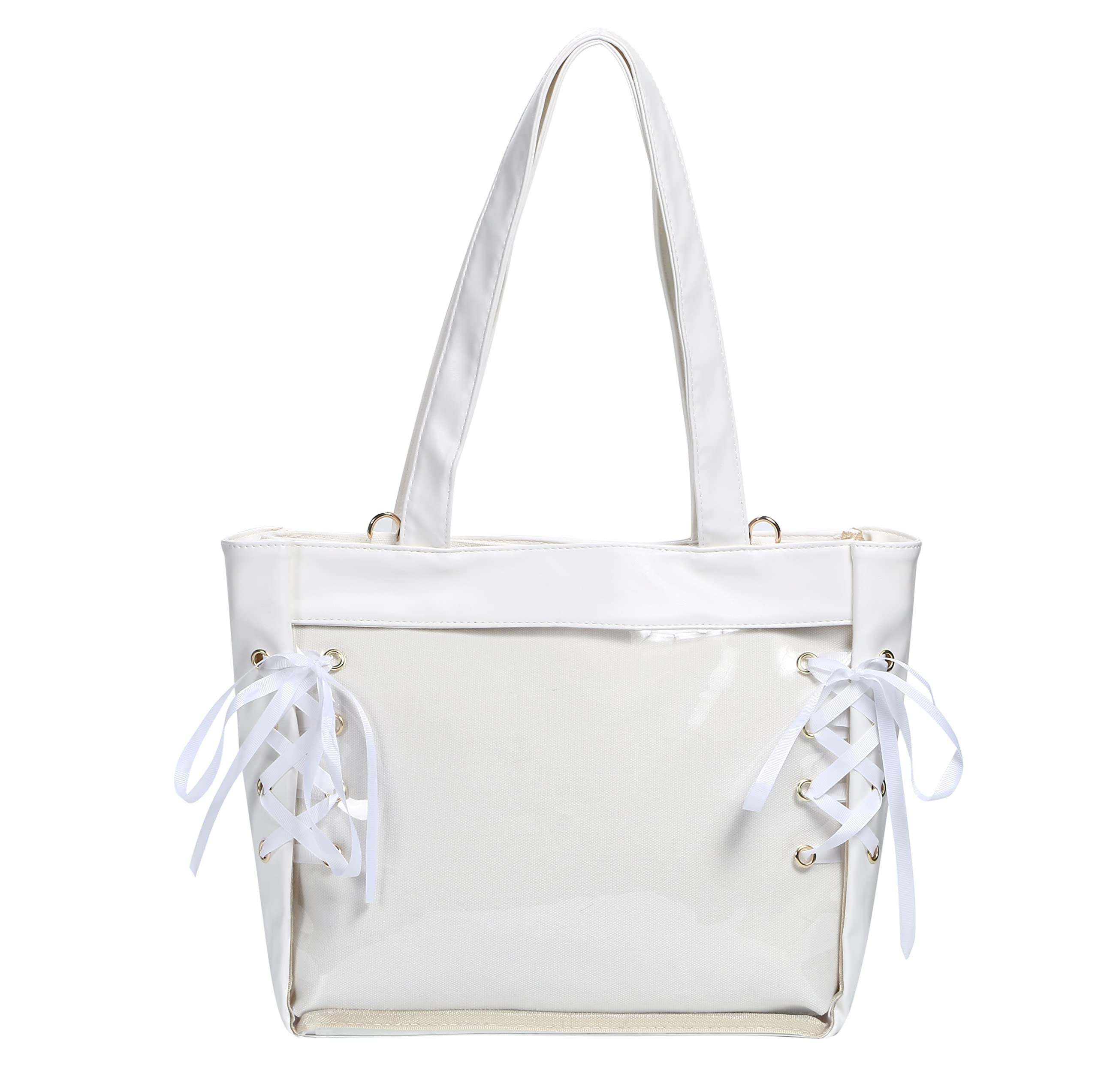 Harujio Ita Bag, Tote Bag, Oshikatsu Bag, A4 Size, Shoulder Bag, Cute, Large Capacity, Popular, Lace-Up, Ribbon, Black, White, Pink
Harujio Ita Bag, Tote Bag, Oshikatsu Bag, A4 Size, Shoulder Bag, Cute, Large Capacity, Popular, Lace-Up, Ribbon, Black, White, Pink